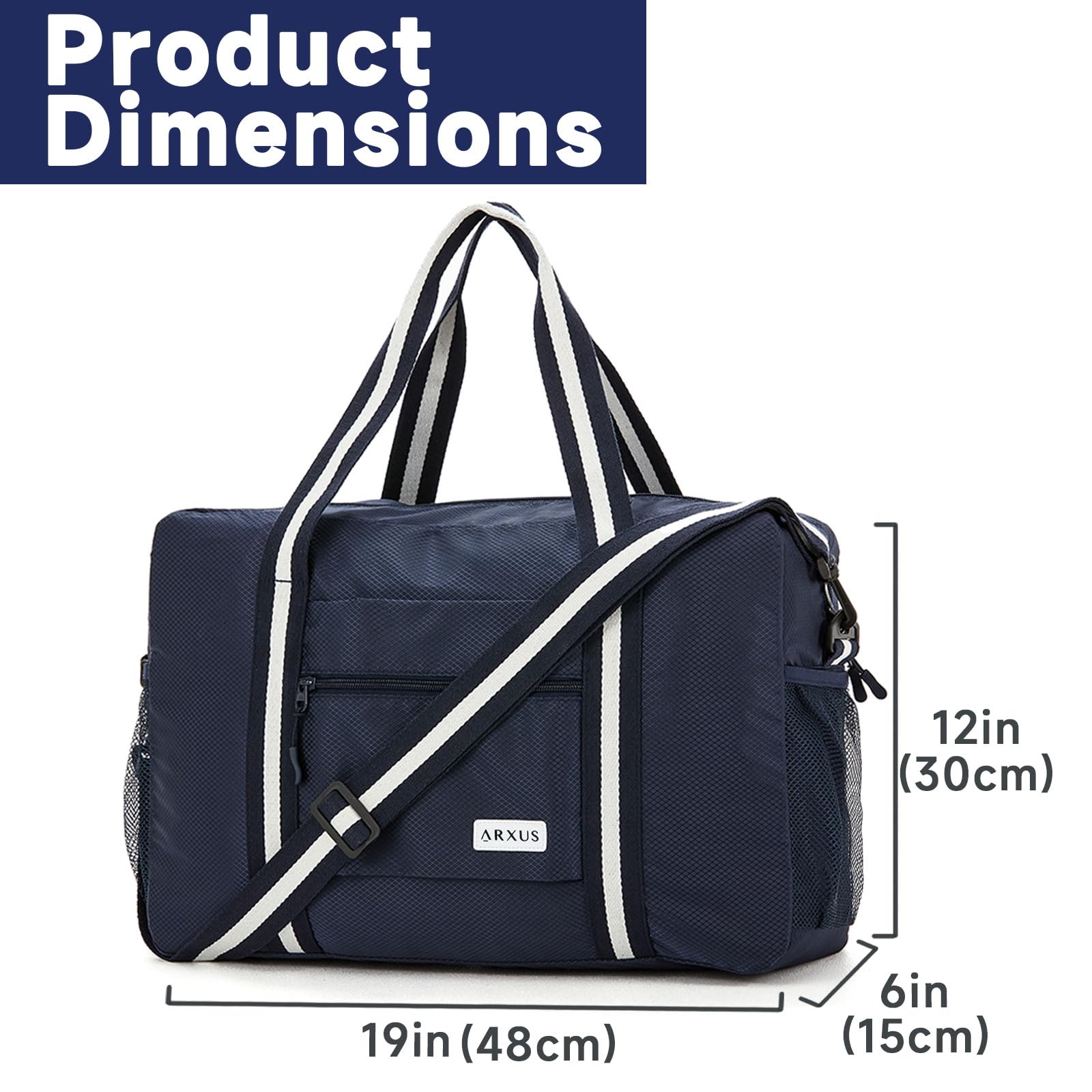 TravelLite Foldable Waterproof Duffle Tote Bag - Luggage Travel Bags by Handbags Specialist Headquarter | Available at Handbags Specialist Headquarter