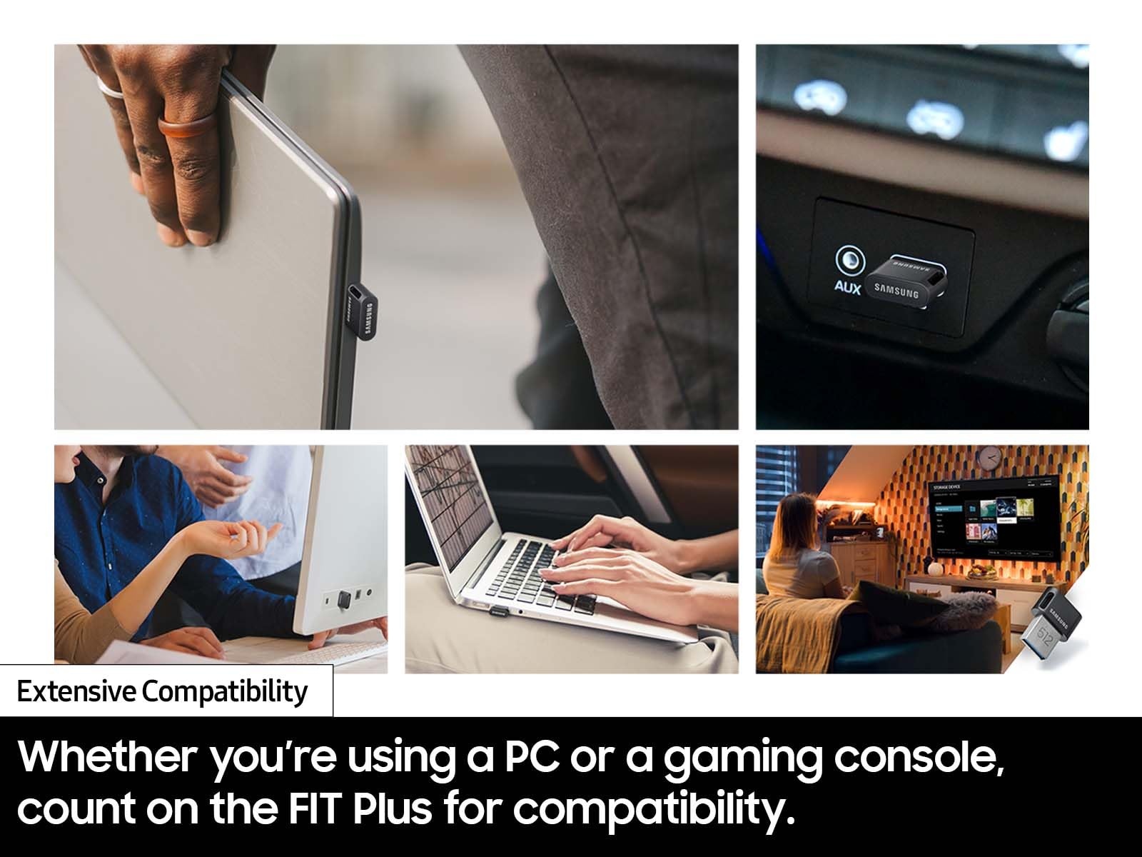 Samsung FIT Plus 64GB USB 3.1 Flash Drive - Decor by Handbags Specialist Headquarter | Available at Handbags Specialist Headquarter