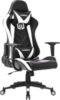 GOTMINSI Ergonomic Racing Desk Chair - White - Gaming Accessories by Handbags Specialist Headquarter | Available at Handbags Specialist Headquarter