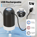 Portable USB Water Dispenser for 3-5 Gallon Bottles