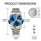 SteelGlow: OLEVS Quartz Men's Luminous Watch