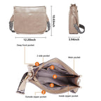 AUYOCO Chic Vegan Leather Crossbody Bag with Strap -  by Handbags Specialist Headquarter | Available at Handbags Specialist Headquarter