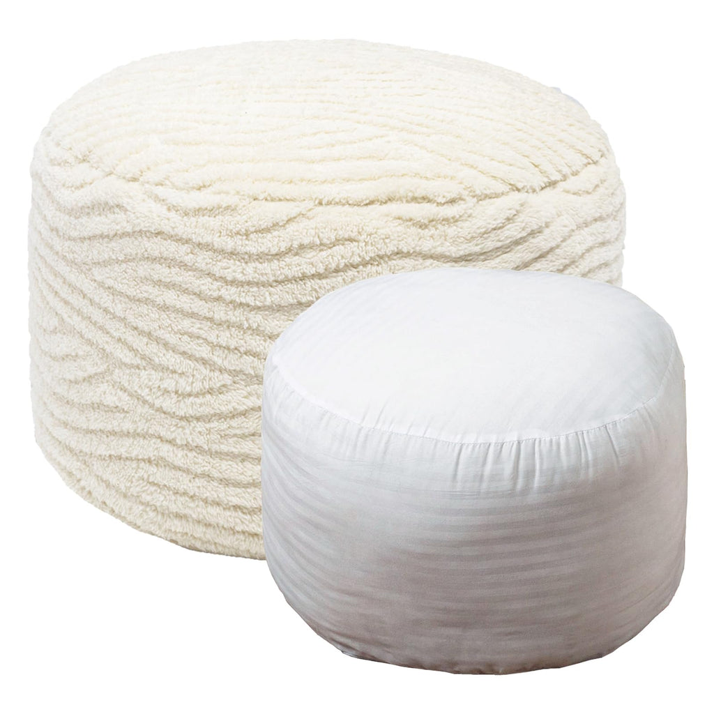 VersaPouf: Unstuffed Ottoman & Foot Rest Cover - Decor by Handbags Specialist Headquarter | Available at Handbags Specialist Headquarter