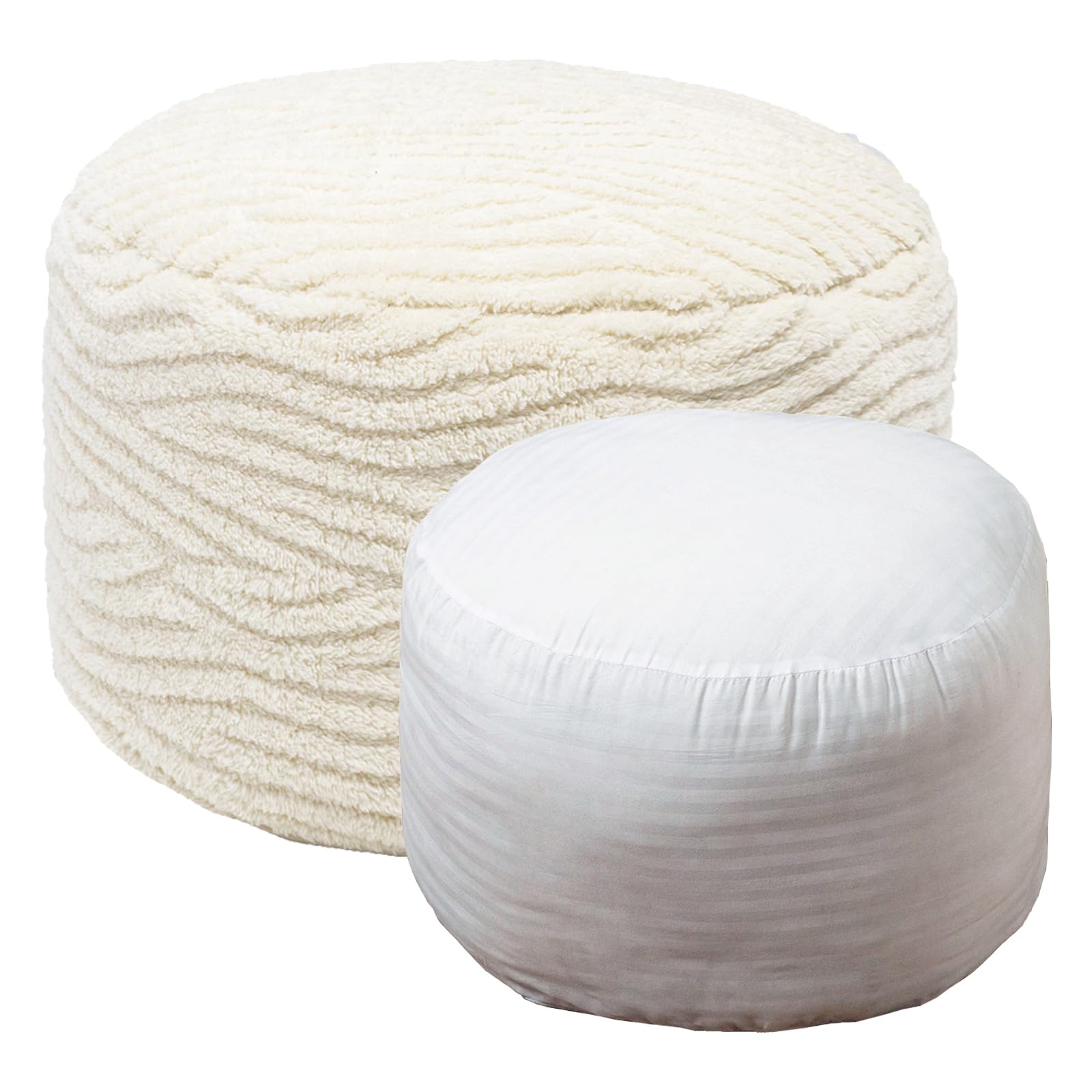 VersaPouf: Unstuffed Ottoman & Foot Rest Cover - Decor by Handbags Specialist Headquarter | Available at Handbags Specialist Headquarter