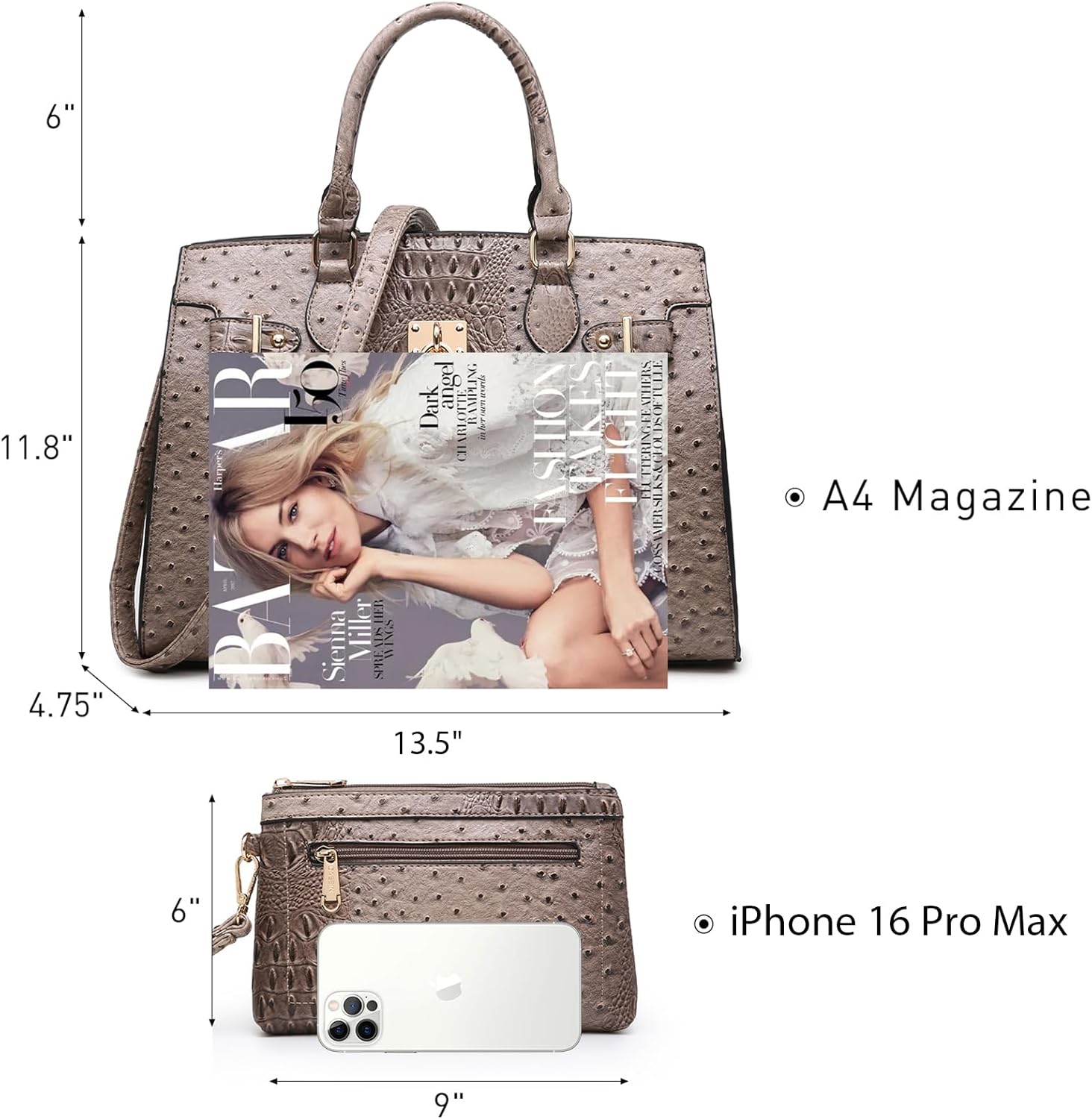 Dasein Women's Handbags & Purses Set