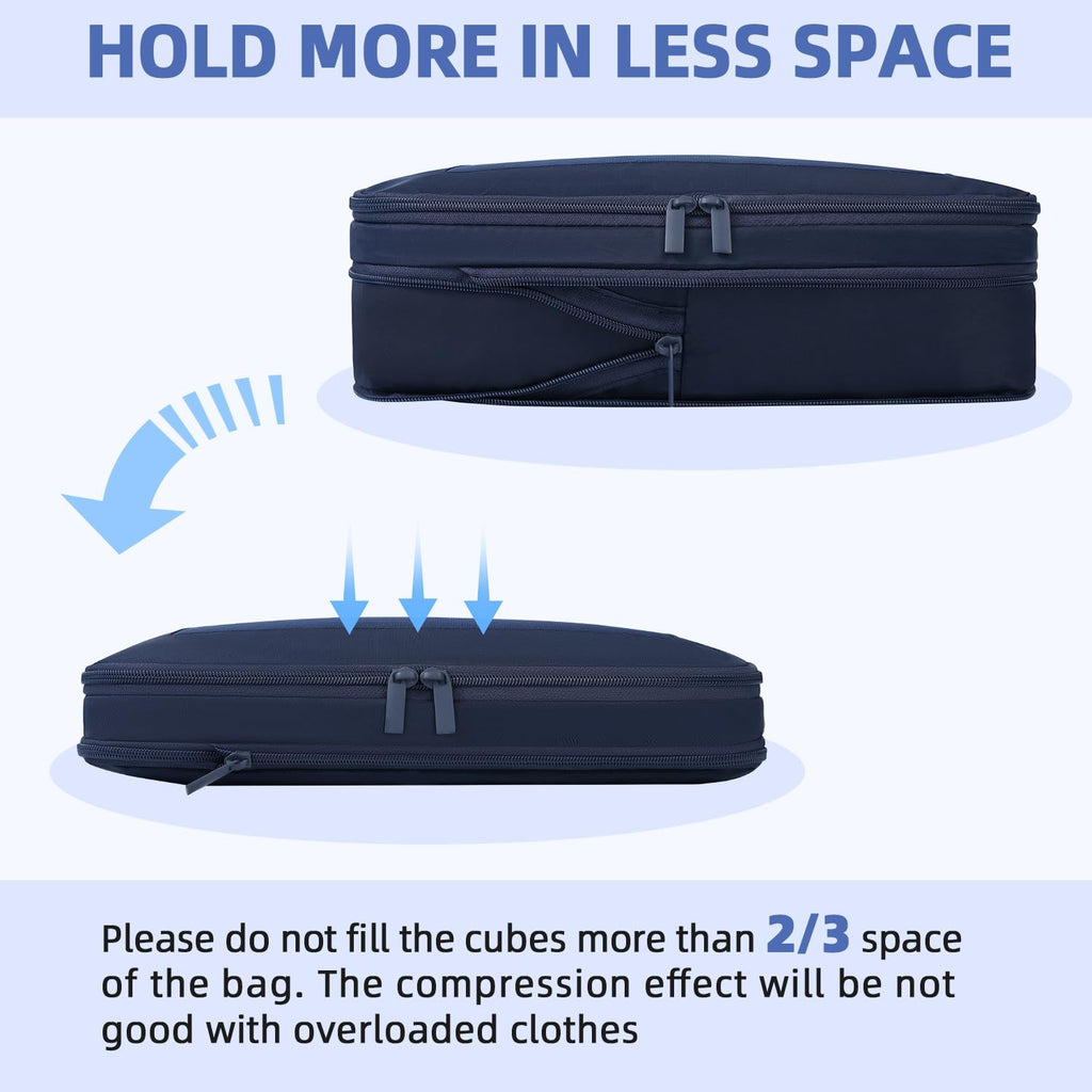 BAGAIL Expandable Travel Compression Cubes Set -  by Handbags Specialist Headquarter | Available at Handbags Specialist Headquarter