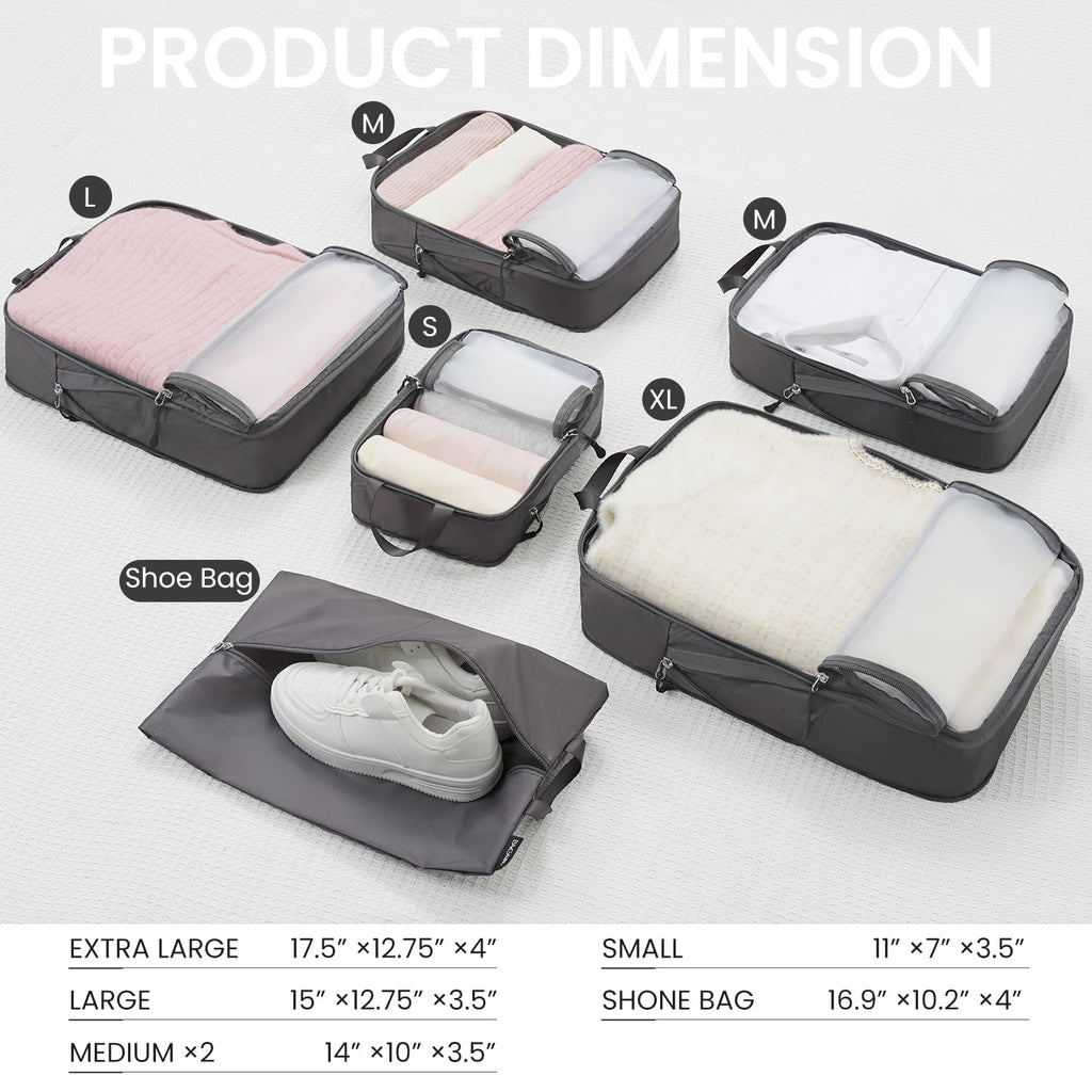 BAGAIL Travel Compression Cubes Set for Packing Ease -  by Handbags Specialist Headquarter | Available at Handbags Specialist Headquarter
