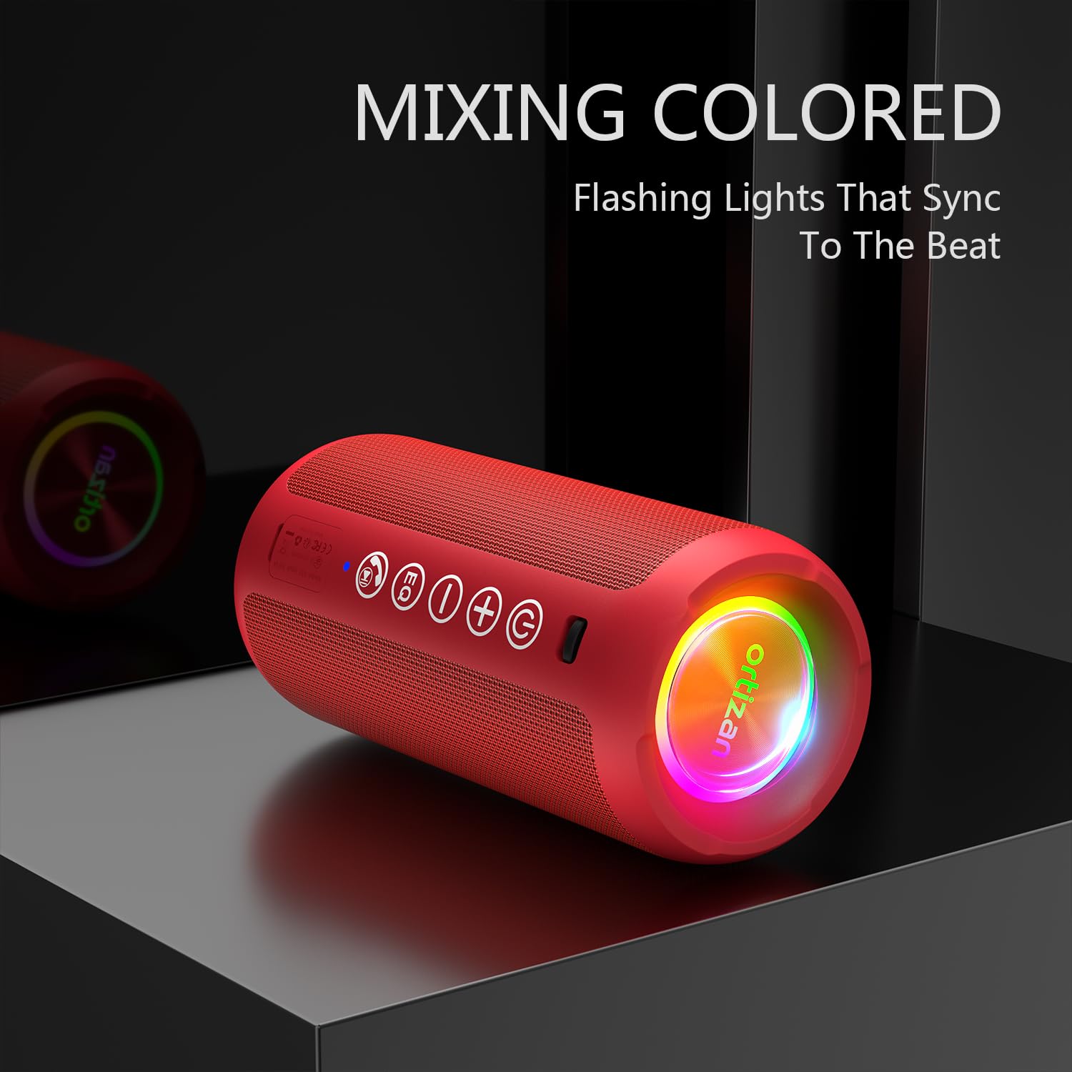 Ortizan AquaBass: IPX7 Bluetooth Speaker & Gift Pick - Decor by Handbags Specialist Headquarter | Available at Handbags Specialist Headquarter