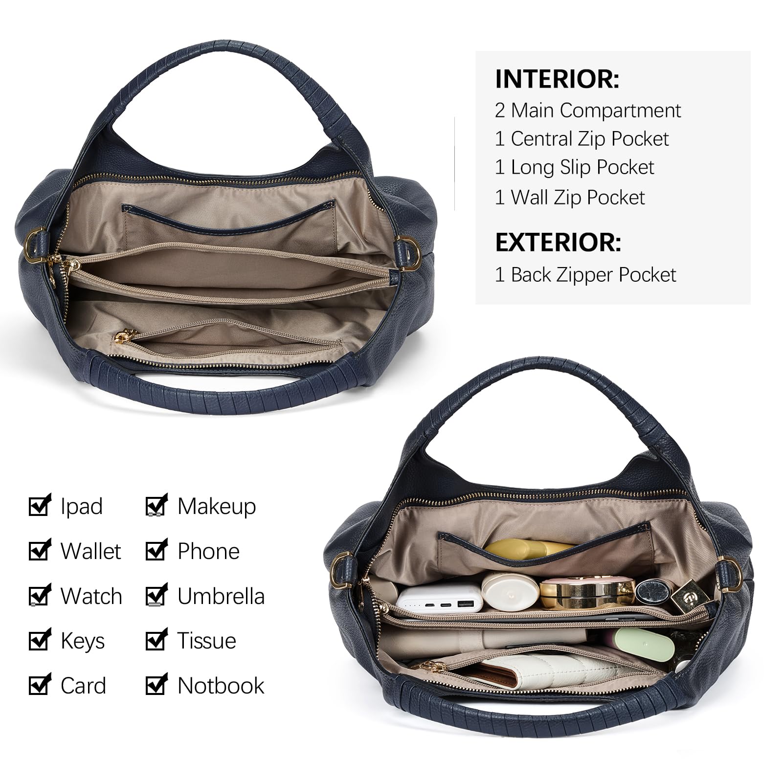 BOSTANTEN Leather Satchel Crossbody Handbag for Women