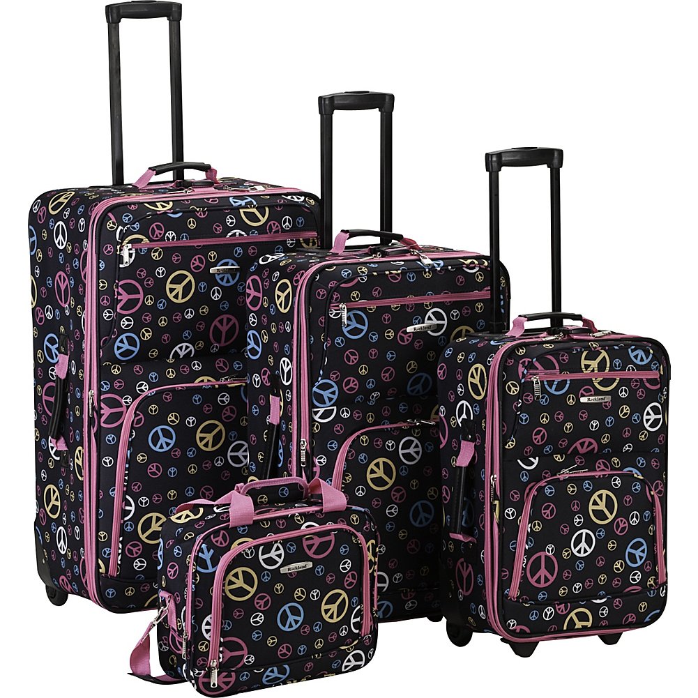 Rockland Expandable Dot Luggage Set - 2 Piece -  by Handbags Specialist Headquarter | Available at Handbags Specialist Headquarter