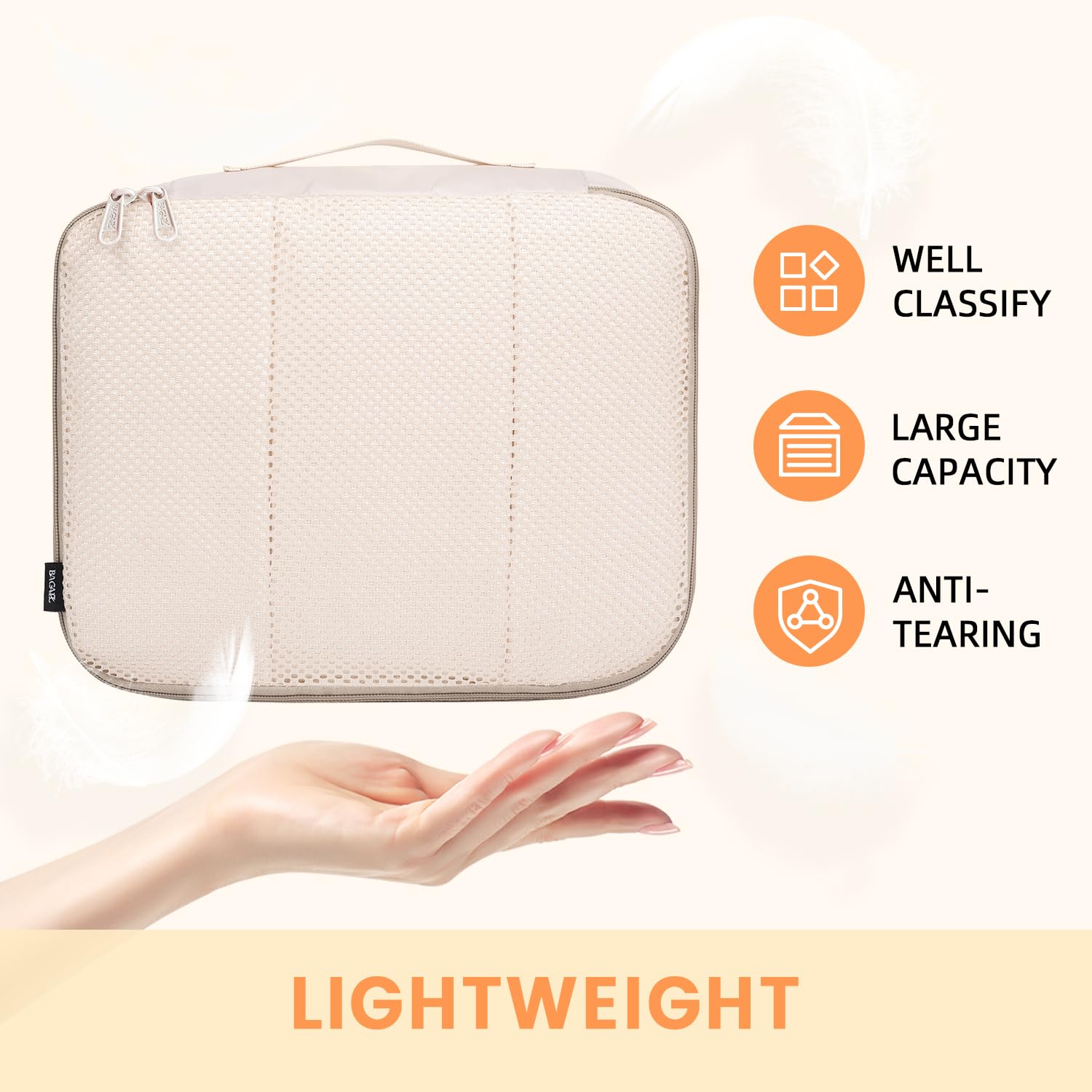 TravelMate 8-Piece Packing Cubes - Luggage Travel Bags by Handbags Specialist Headquarter | Available at Handbags Specialist Headquarter