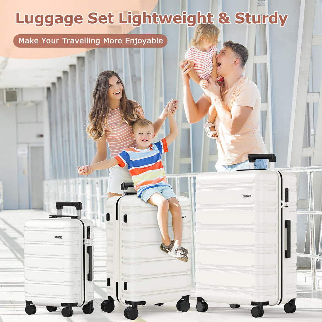 BEOW Spinner Luggage Set - Luggage Travel Bags by Handbags Specialist Headquarter | Available at Handbags Specialist Headquarter