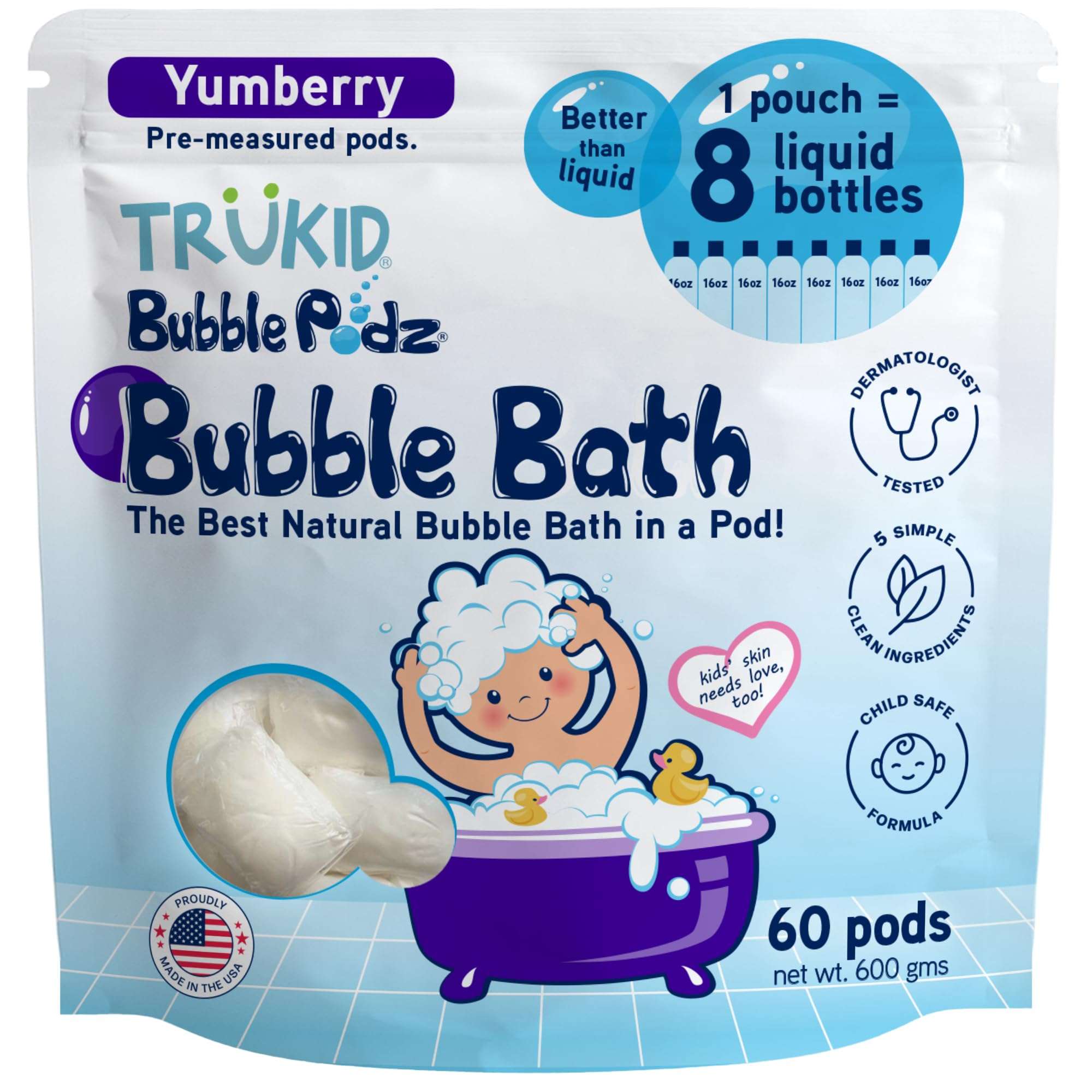 TruKid Bubble Podz: Gentle Lavender Bath Bombs - Baby Products by Handbags Specialist Headquarter | Available at Handbags Specialist Headquarter