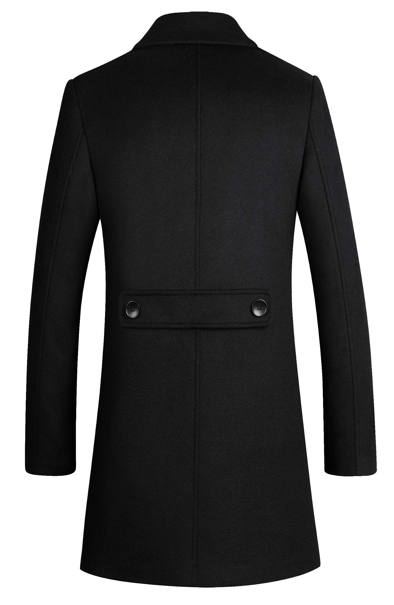 Men's Premium Wool Blend Double Breasted Coat