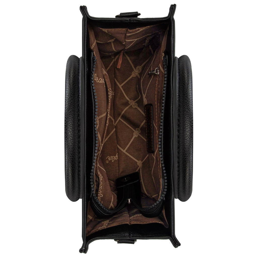 Western Chic Wrangler Tote: Vegan Leather, Versatile Strap