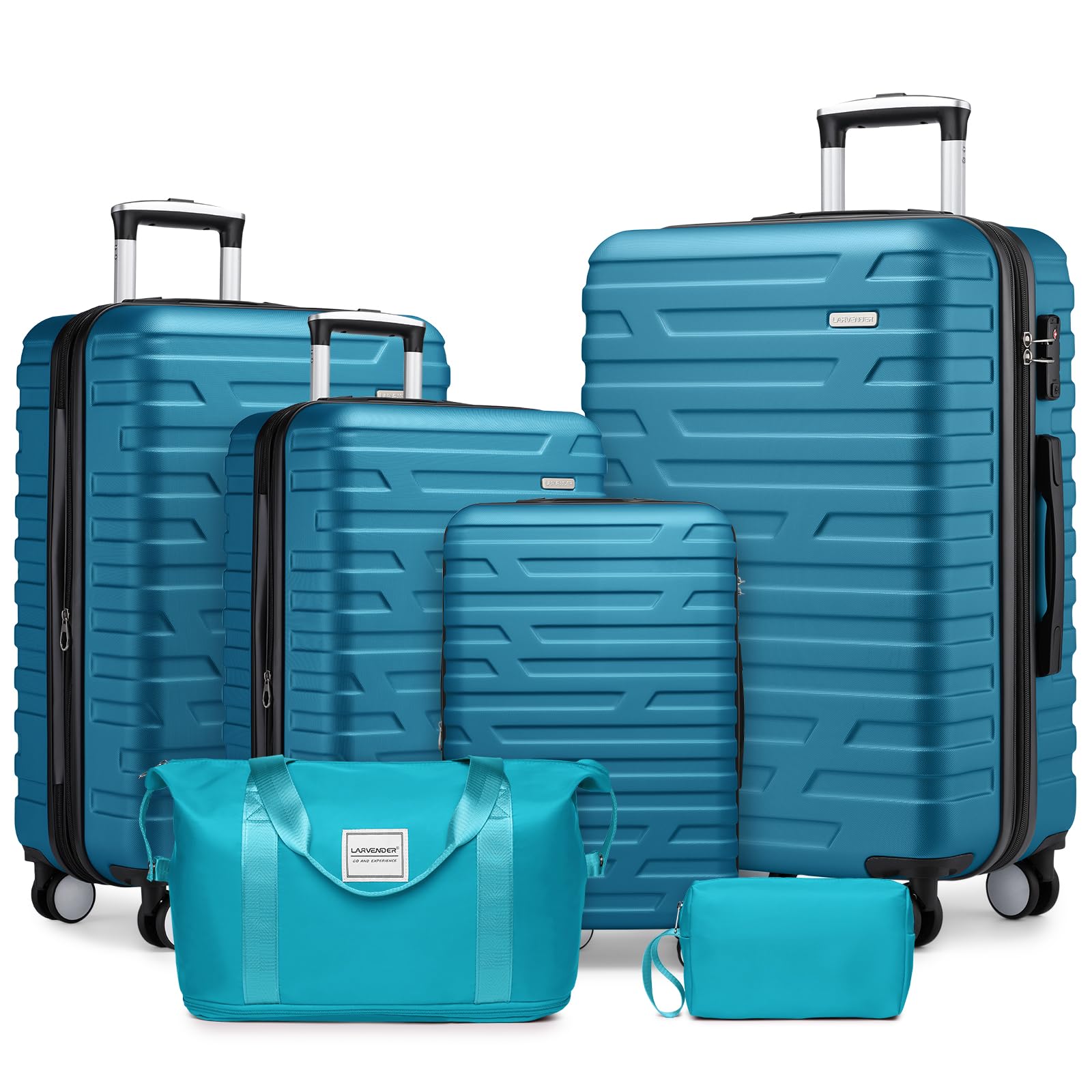 LAVENDER 6pc Hardside Spinner Luggage – ##variant## Luggage Travel Bags