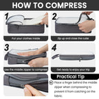 BAGAIL Travel Compression Cubes Set for Packing Ease -  by Handbags Specialist Headquarter | Available at Handbags Specialist Headquarter