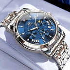 EclipseTime: Luminous Men's Luxury Chrono Watch