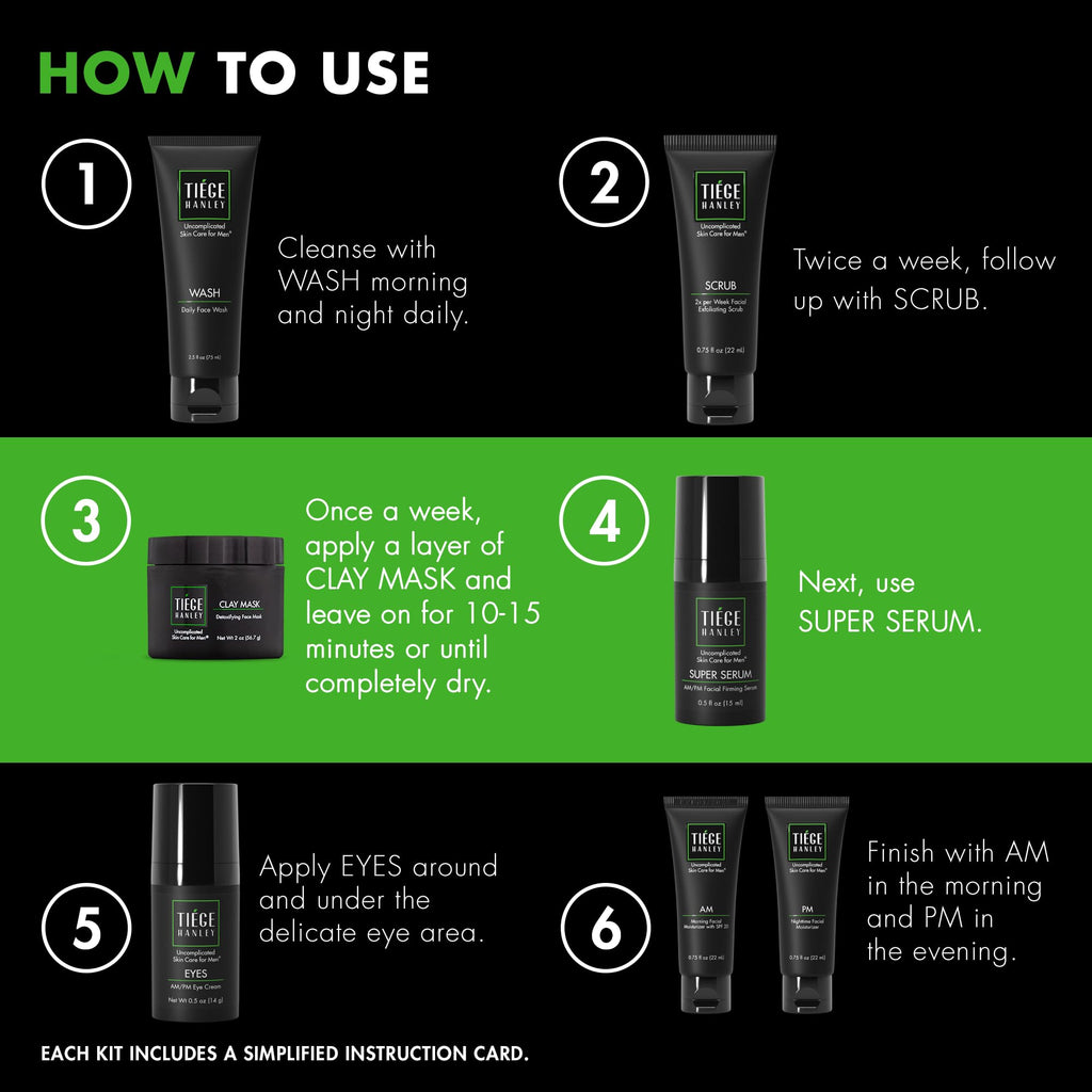 Tiege Hanley Men's Skin Care Set - Level 1 Kit