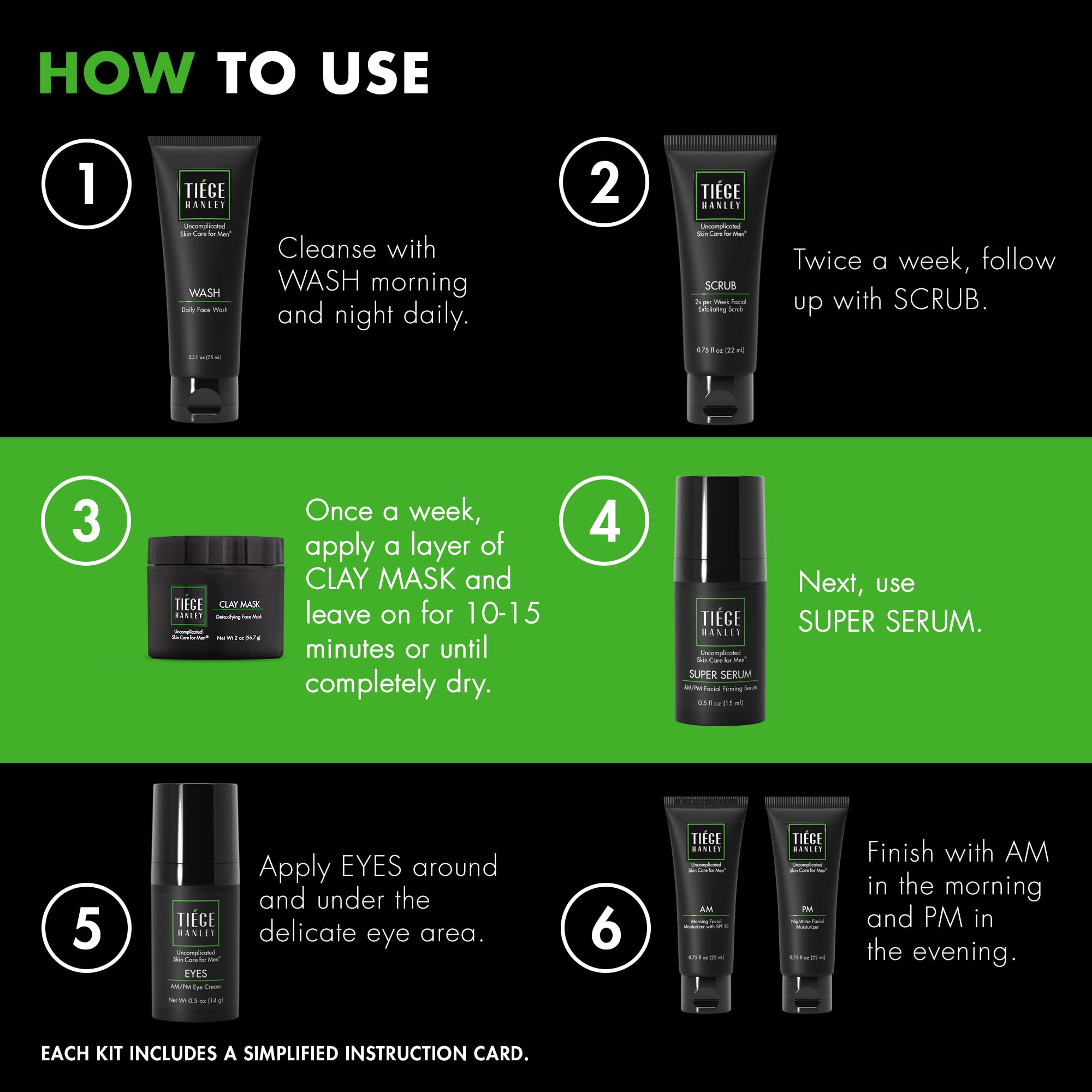 Tiege Hanley Men's Skin Care Set - Level 1 Kit