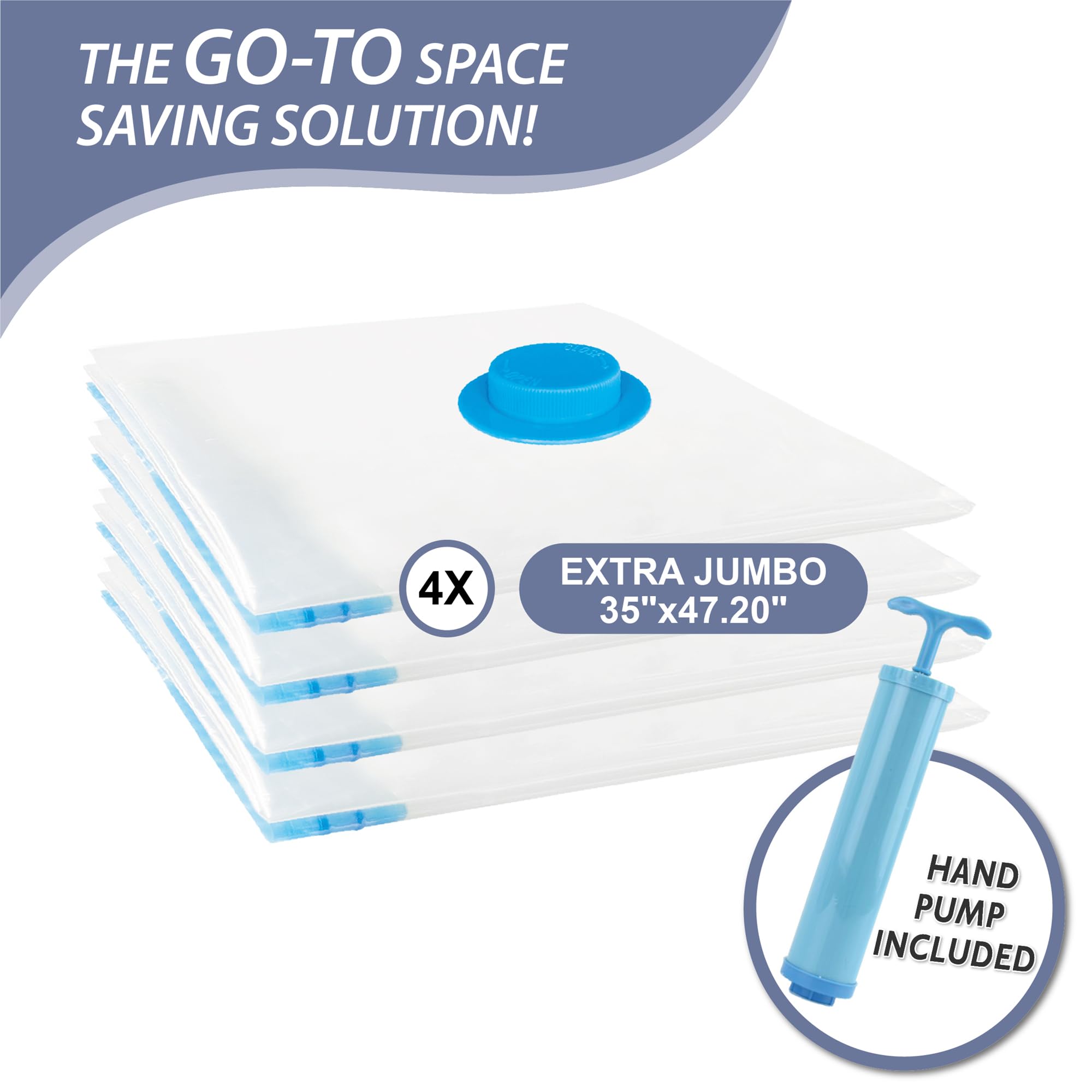 CozyVac Travel Bags with Pump - 6 Pack Space Savers -  by Handbags Specialist Headquarter | Available at Handbags Specialist Headquarter