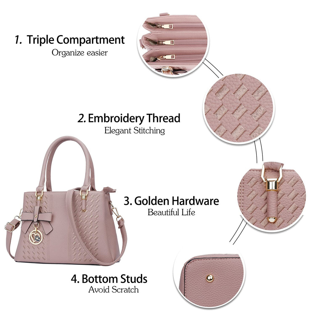 Luxe Leather Satchel & Crossbody Bags -  by Handbags Specialist Headquarter | Available at Handbags Specialist Headquarter