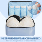 BAGAIL Travel Cubes: 8/9 Set Packing Organizers -  by Handbags Specialist Headquarter | Available at Handbags Specialist Headquarter