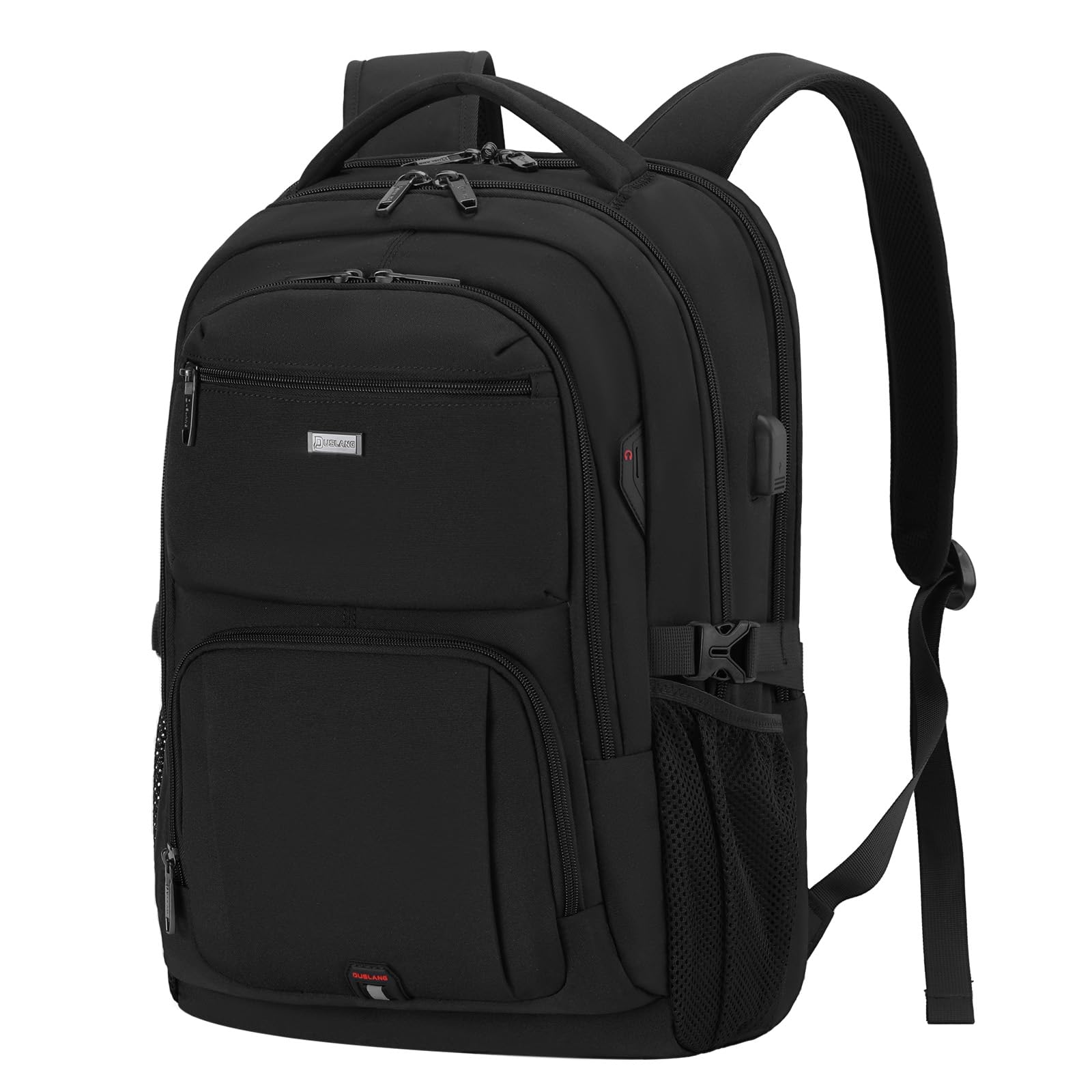 DUSLANG Travel Laptop Backpack with USB Port - Black - Backpack Bags by Handbags Specialist Headquarter | Available at Handbags Specialist Headquarter