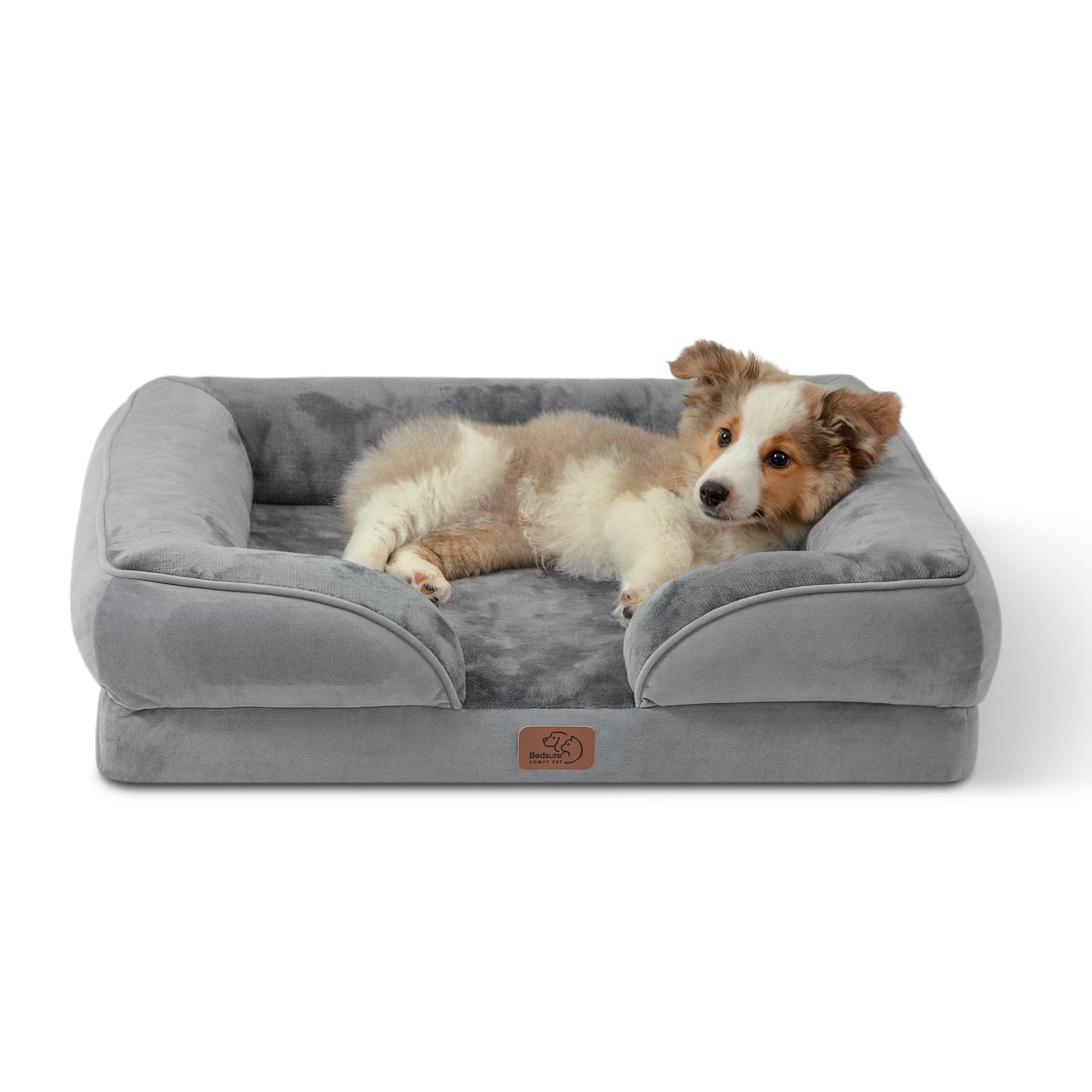 ComfyPaws Orthopedic Washable Dog Sofa - Large, Grey -  by Handbags Specialist Headquarter | Available at Handbags Specialist Headquarter