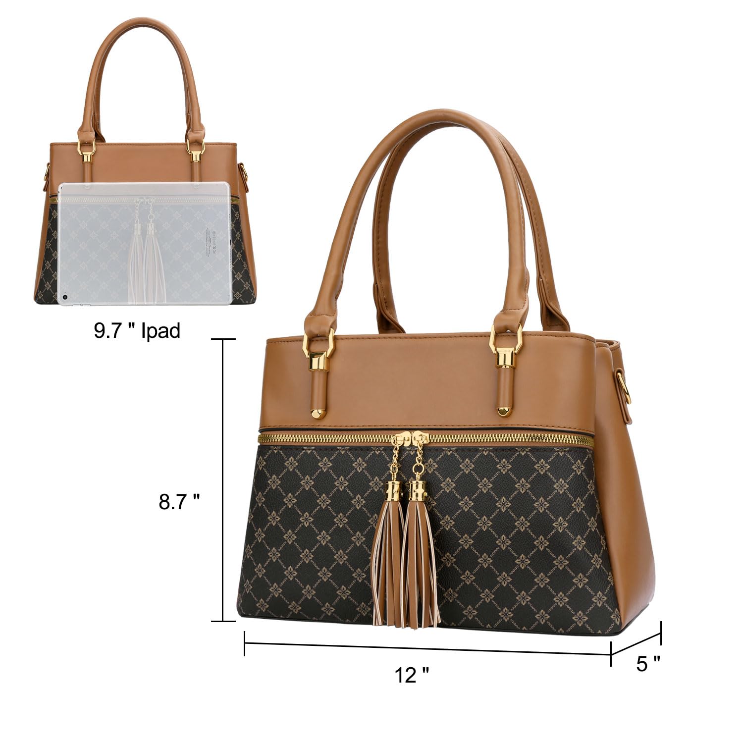 Luxe Leather Satchel & Crossbody Bags -  by Handbags Specialist Headquarter | Available at Handbags Specialist Headquarter