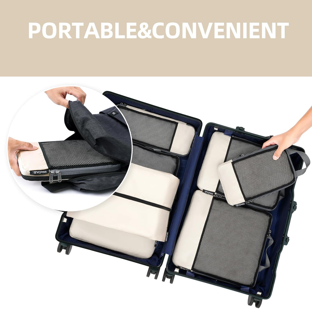 BAGAIL Expandable Travel Compression Cubes Set -  by Handbags Specialist Headquarter | Available at Handbags Specialist Headquarter