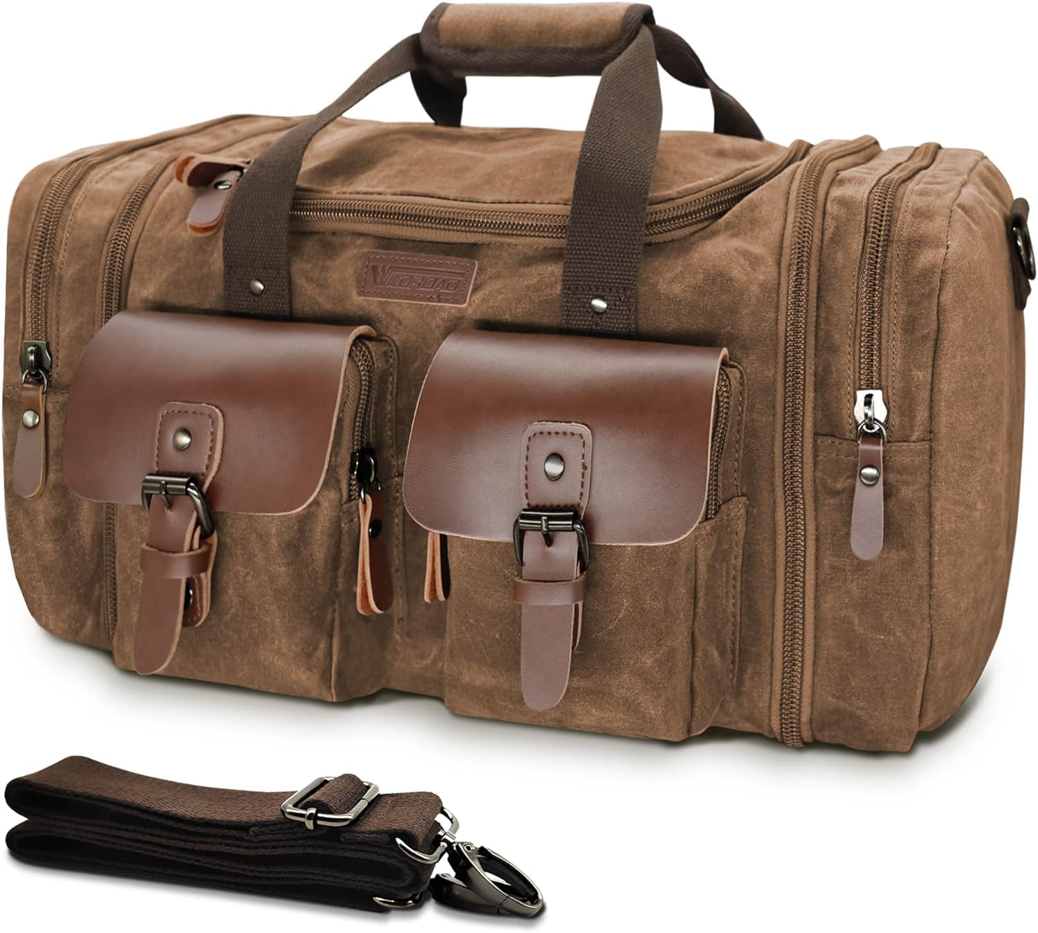 Wildroad 50L Waxed Canvas Waterproof Duffle Bag
