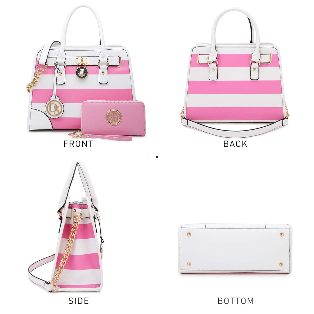 Dasein Women’s 2pcs Satchel & Shoulder Bag Set