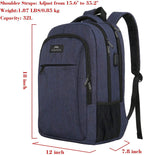 MATEIN SleekGuard Laptop Backpack with USB Port - Backpack Bags by Handbags Specialist Headquarter | Available at Handbags Specialist Headquarter