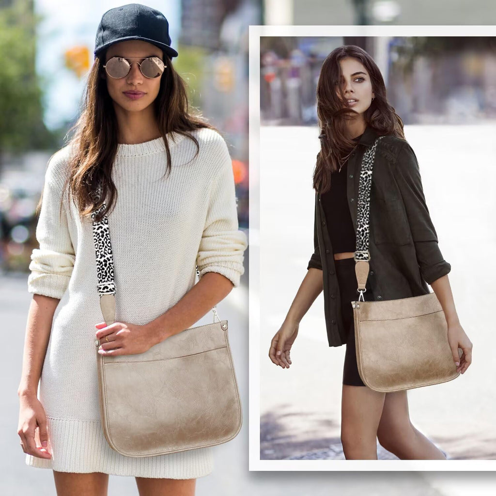 AUYOCO Chic Vegan Leather Crossbody Bag with Strap -  by Handbags Specialist Headquarter | Available at Handbags Specialist Headquarter