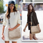 AUYOCO Chic Vegan Leather Crossbody Bag with Strap -  by Handbags Specialist Headquarter | Available at Handbags Specialist Headquarter