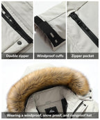 Men's Waterproof Warm Ski Snow Jacket Parka