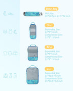 PackPro 6 Set Compression Cubes for Travel - Luggage Travel Bags by Handbags Specialist Headquarter | Available at Handbags Specialist Headquarter