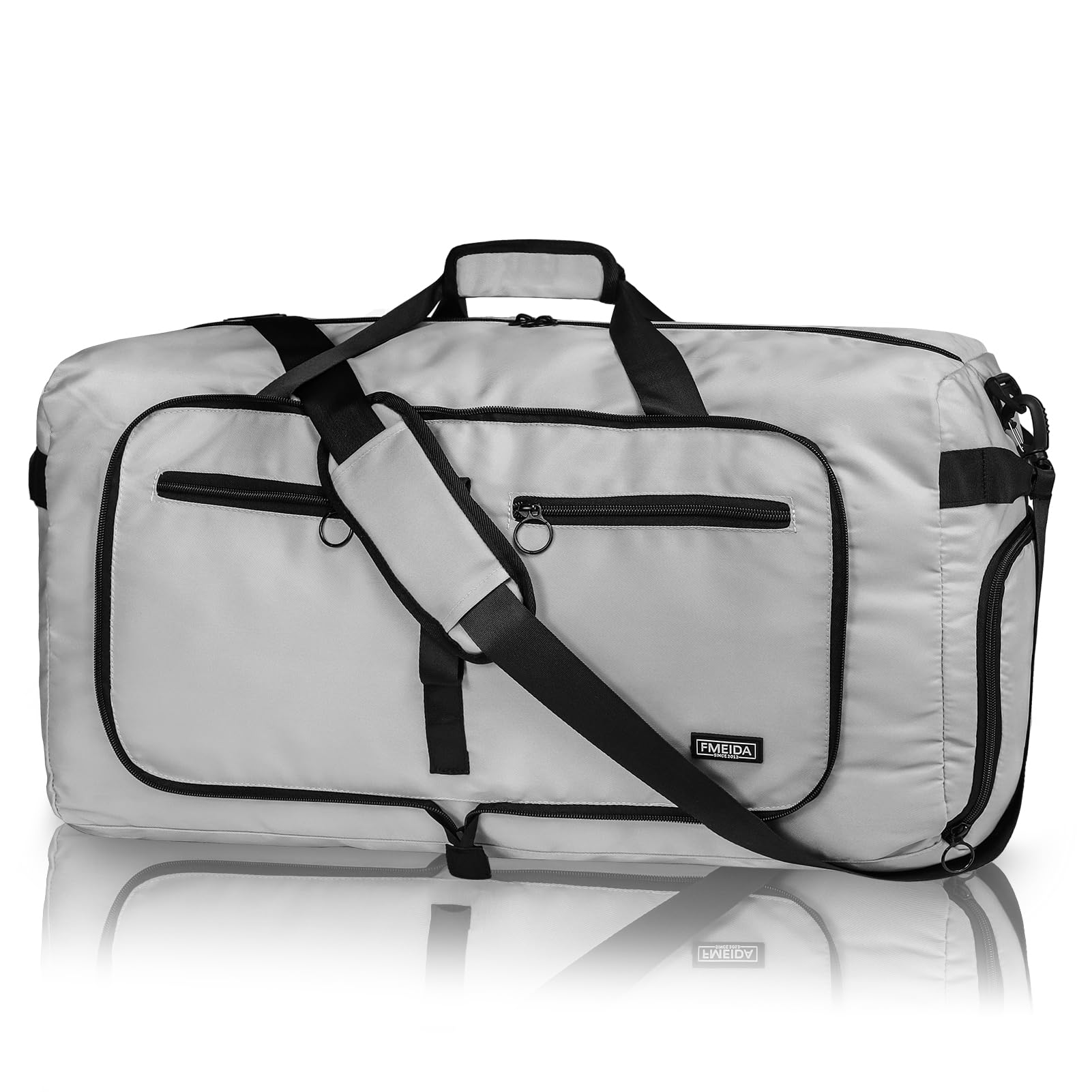 Foldable 65L Duffle Bag with Shoe Compartment