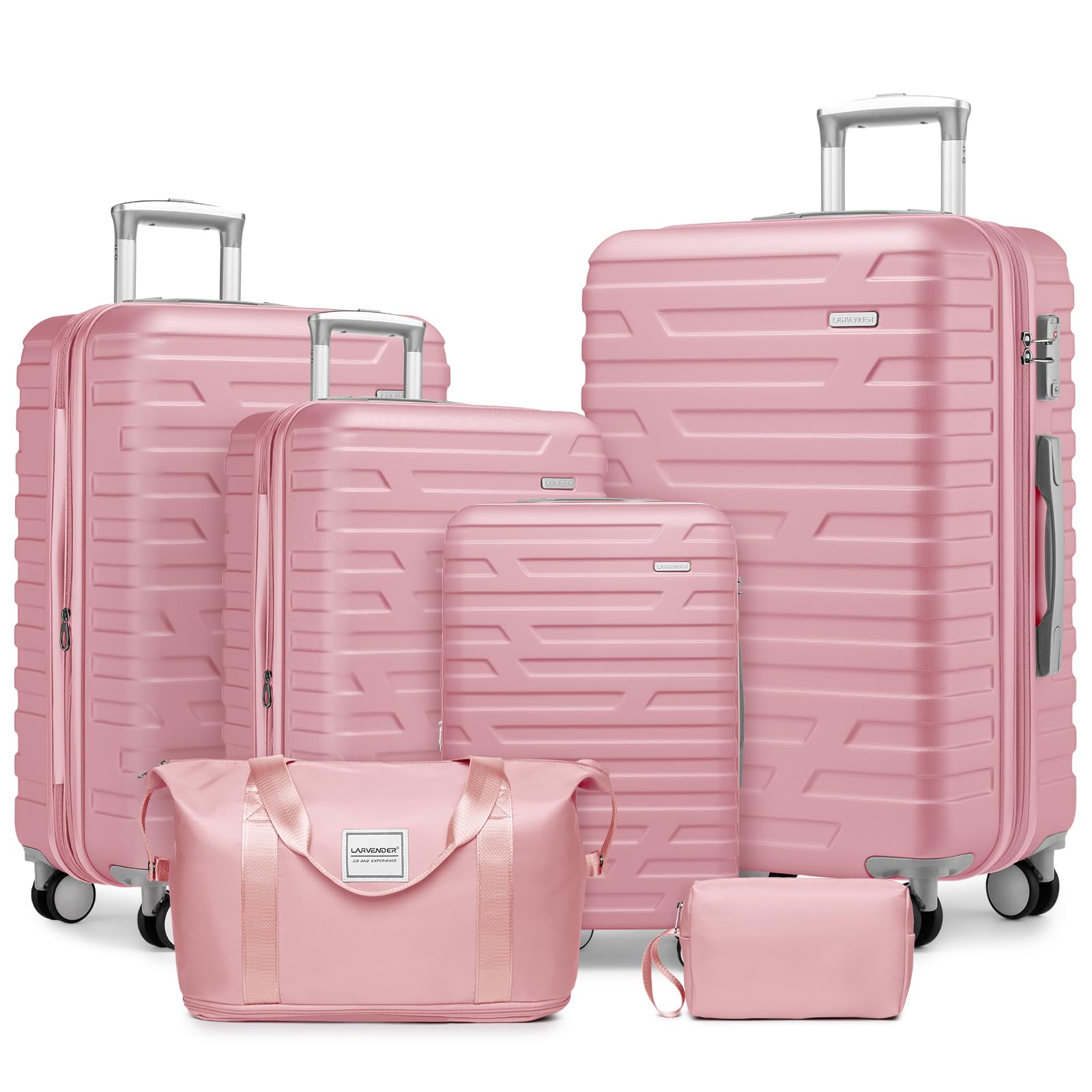 LAVENDER 6pc Hardside Spinner Luggage – ##variant## Luggage Travel Bags