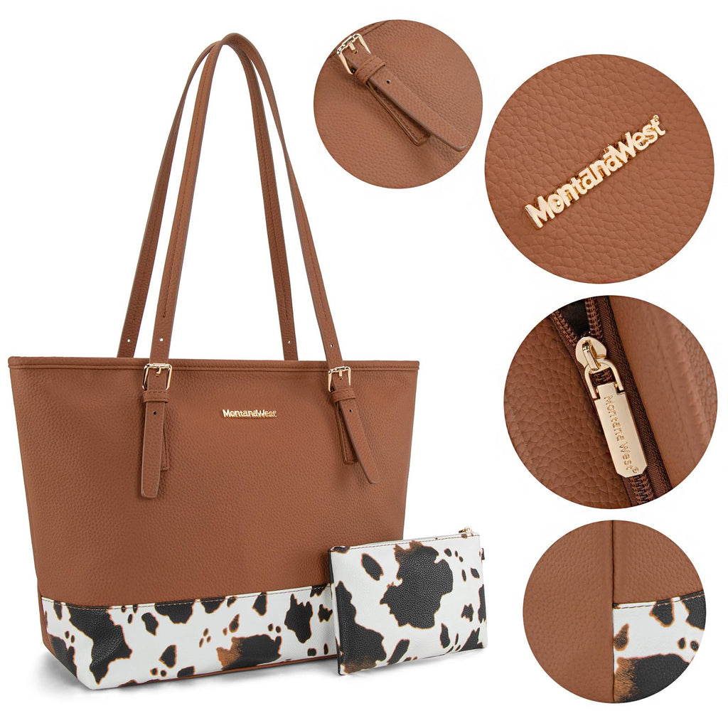 Montana Charm: Vegan Leather Tote & Shoulder Bag