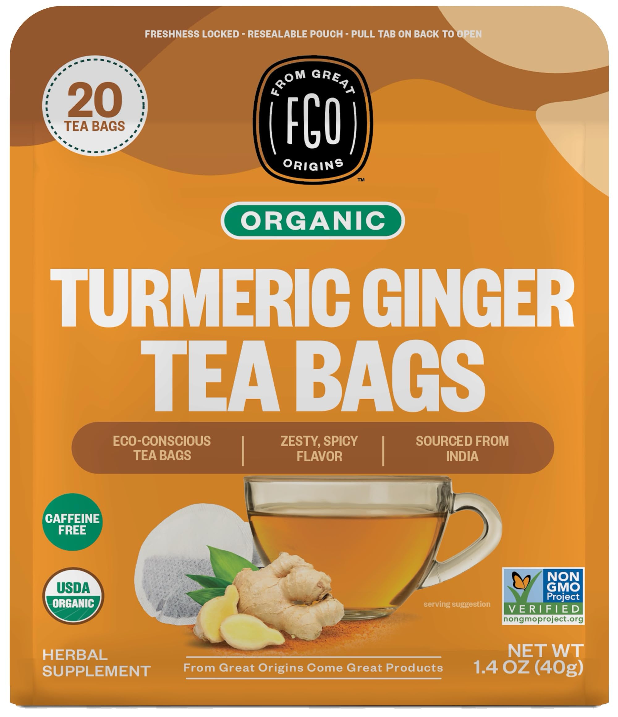 ElderZen Organic Tea - Caffeine-Free Eco Bags -  by Handbags Specialist Headquarter | Available at Handbags Specialist Headquarter