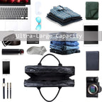 Seyfocnia Oversized Waterproof Leather Duffle Bag