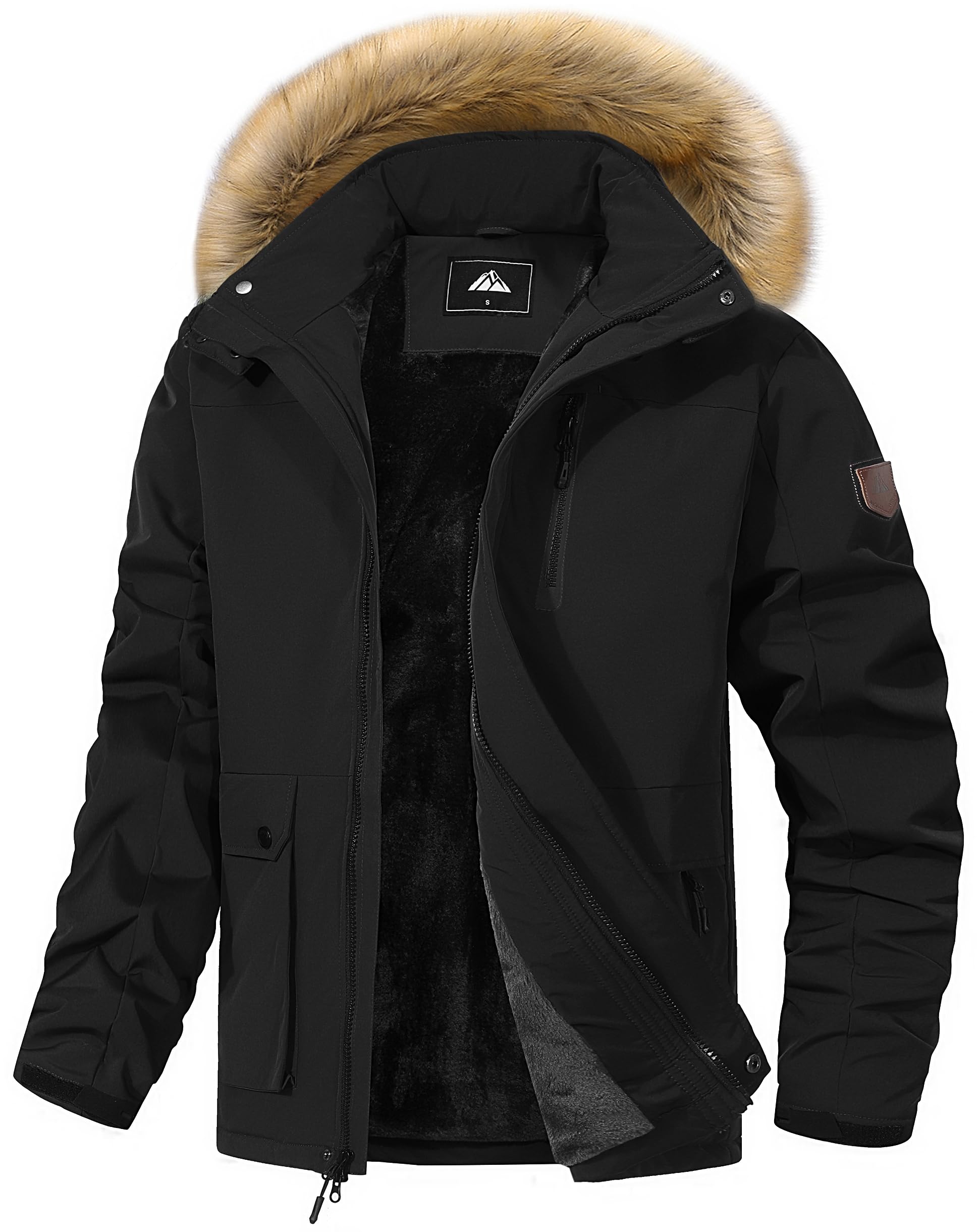Men's Waterproof Warm Ski Snow Jacket Parka