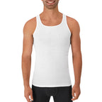 CoolFlex Men's Ribbed Tank Pack - White/Black/Gray