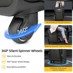 LARVENDER Expandable 5-Piece Spinner Luggage Set -  by Handbags Specialist Headquarter | Available at Handbags Specialist Headquarter