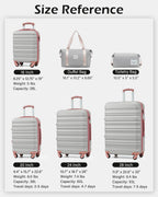 VoyagePro 6-Piece Hardshell Luggage Set - Luggage Travel Bags by Handbags Specialist Headquarter | Available at Handbags Specialist Headquarter