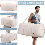 120L Foldable Waterproof Travel Duffel Bag with Shoe Compartment