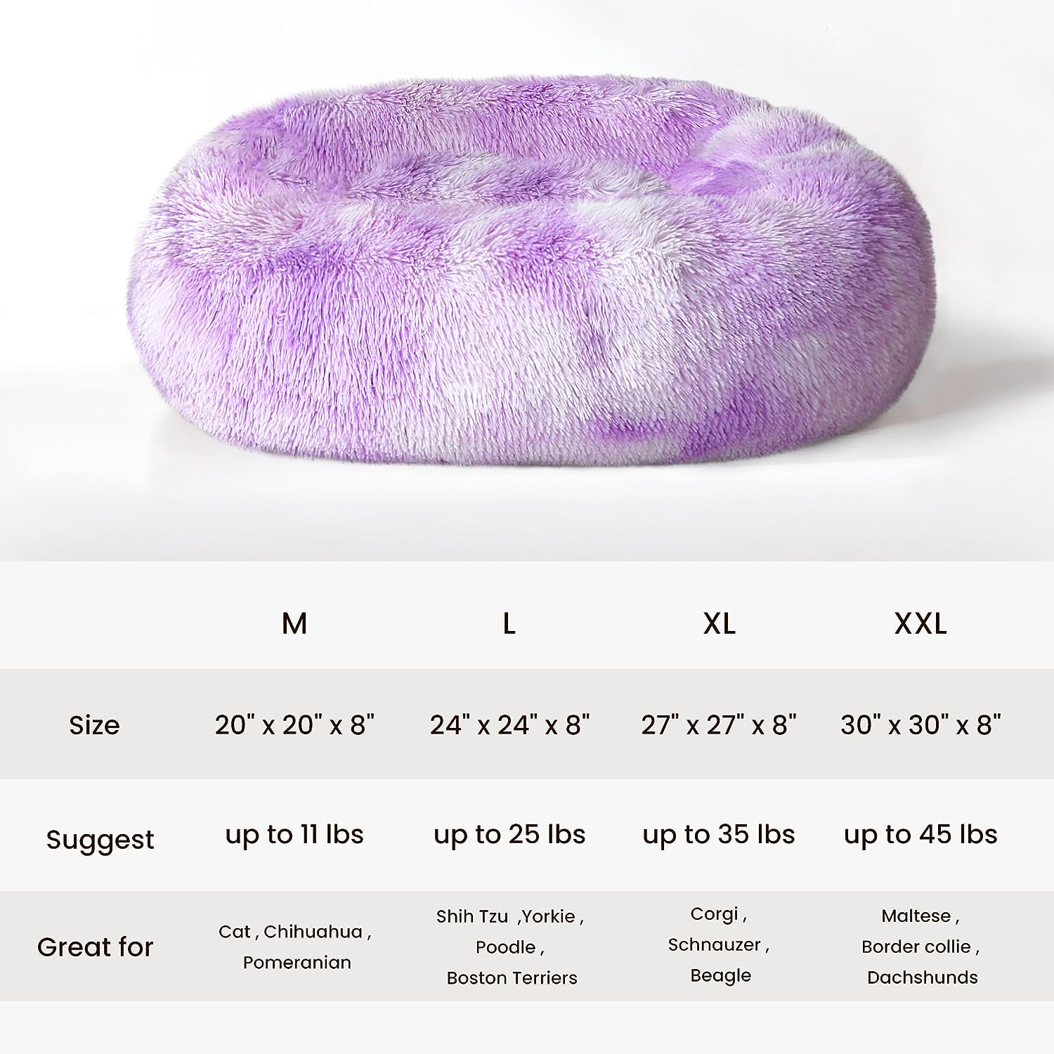 PawCozy Nest: Plush Anti-Anxiety Pet Bed, Light Grey -  by Handbags Specialist Headquarter | Available at Handbags Specialist Headquarter