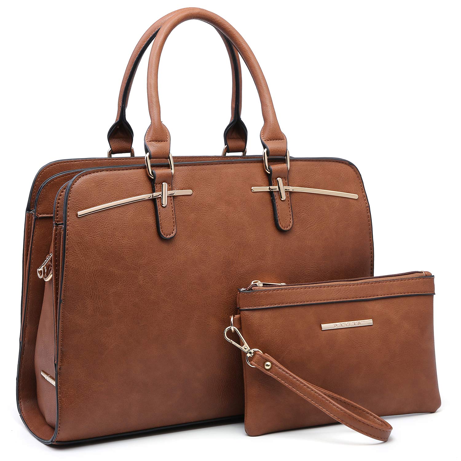 Women’s 2pc Tote & Wallet Handbag Set with 3 Compartments